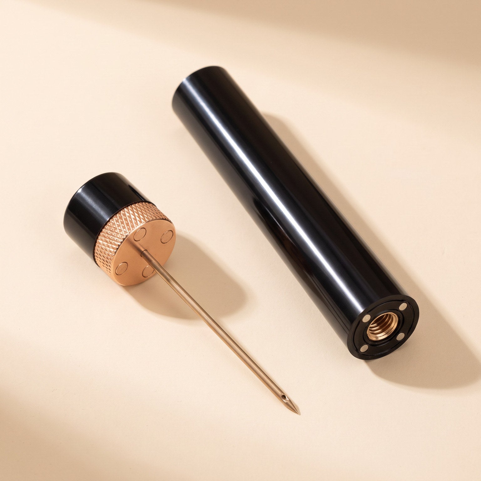 Rose Gold Openvale opener and needle assembly