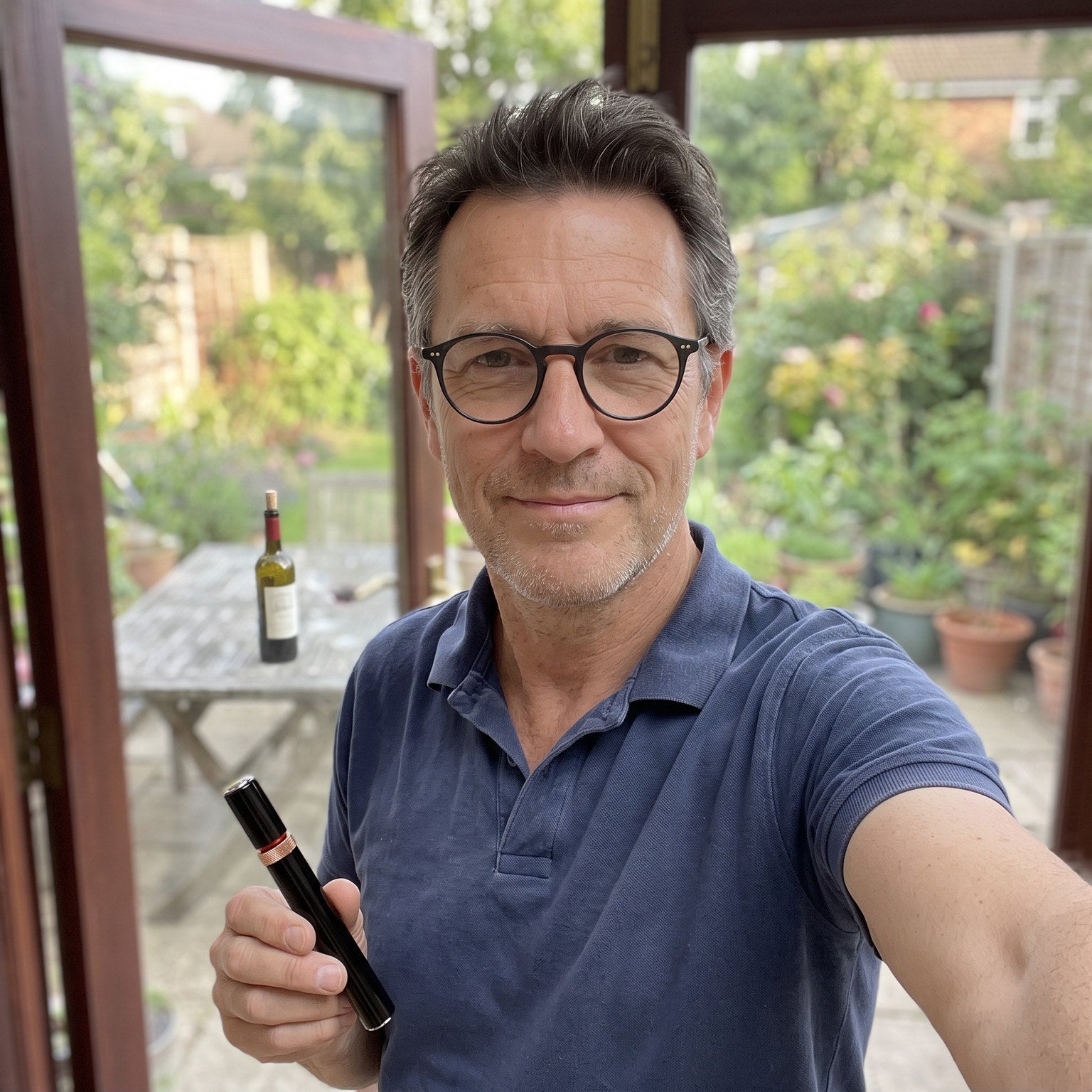 Man taking a selfie with a Red Openvale opener